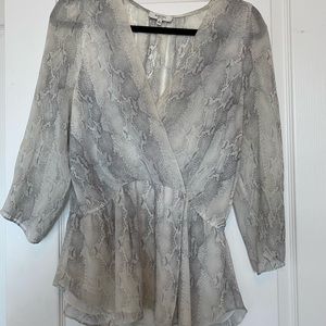 Snake print blouse